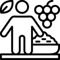 Nutrient-Dense Line Icon vector