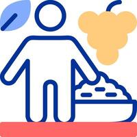 Nutrient-Dense Color Filled Icon vector