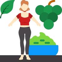 Nutrient-Dense Flat Icon vector