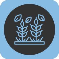 Whole Grains Linear Round Icon vector