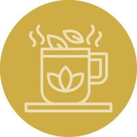 Herbal Tea Line Multi color Icon vector