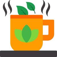 Herbal Tea Flat Icon vector