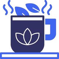 Herbal Tea Solid Two Color Icon vector