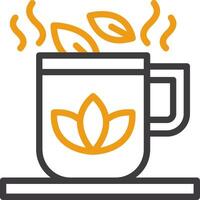 Herbal Tea Line Two Color Icon vector