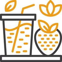 Smoothies Line Two Color Icon vector