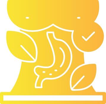 Probiotics Solid Multi Gradient Icon vector