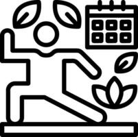 Wellness Routine Line Icon vector