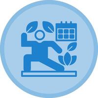 Wellness Routine Multicolor Circle Icon vector