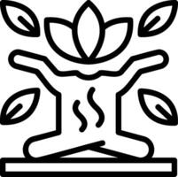 Mindfulness Line Icon vector