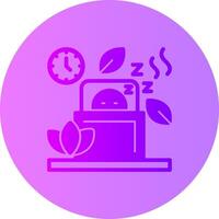 Sleep Gradient Circle Icon vector