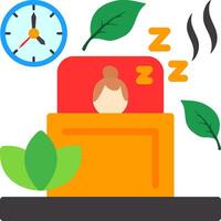 dormir plano icono vector