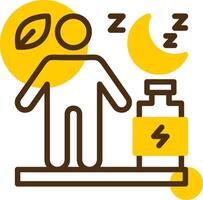 Recovery Yellow Lieanr Circle Icon vector