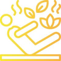 Posture Linear Gradient Icon vector