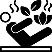 Posture Glyph Icon vector