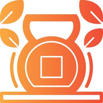pesas rusas sólido multi degradado icono vector