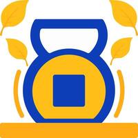 Kettlebells Flat Two Color Icon vector