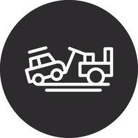 Towed vehicle Inverted Icon vector