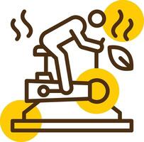 Spinning Yellow Lieanr Circle Icon vector