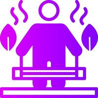 Functional Training Solid Multi Gradient Icon vector