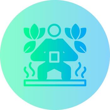 Bootcamp Gradient Circle Icon vector