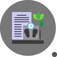Weight Management Flat Shadow Icon vector
