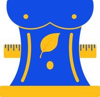 Body Composition Flat Two Color Icon vector