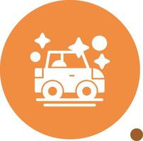 Car wash Glyph Shadow Icon vector