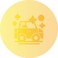 Car wash Gradient Circle Icon vector