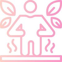 Resting Metabolic Rate Linear Gradient Icon vector