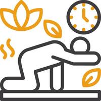 Active Minutes Line Two Color Icon vector