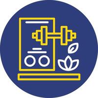 Progress Tracking Dual Line Circle Icon vector