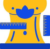 Body Measurements Flat Two Color Icon vector