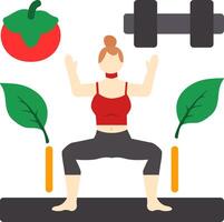 Balanced Lifestyle Flat Icon vector