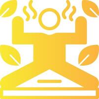 Flexibility Training Solid Multi Gradient Icon vector