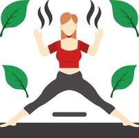 Flexibility Training Flat Icon vector