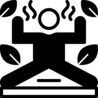 Flexibility Training Glyph Icon vector