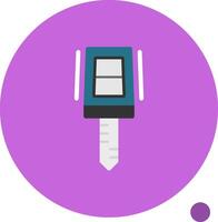 Car key Flat Shadow Icon vector