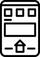 Home Line Icon vector