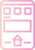 Home Linear Gradient Icon vector