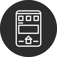 Home Inverted Icon vector