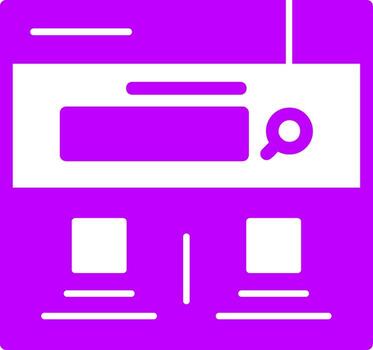 Search Solid Multi Gradient Icon vector