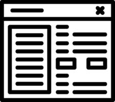 icono de línea de configuración vector