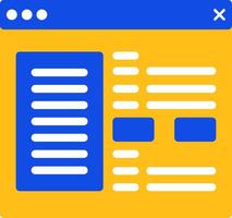 Settings Flat Two Color Icon vector