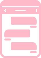 Messages Solid Multi Gradient Icon vector