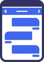 Messages Solid Two Color Icon vector