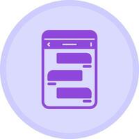 Messages Multicolor Circle Icon vector