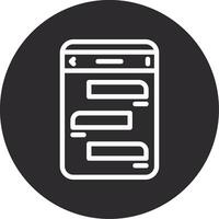 Messages Inverted Icon vector