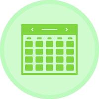 Calendar Multicolor Circle Icon vector