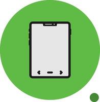 Phone Flat Shadow Icon vector