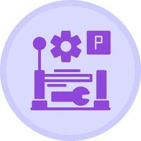 Parking maintenance Multicolor Circle Icon vector